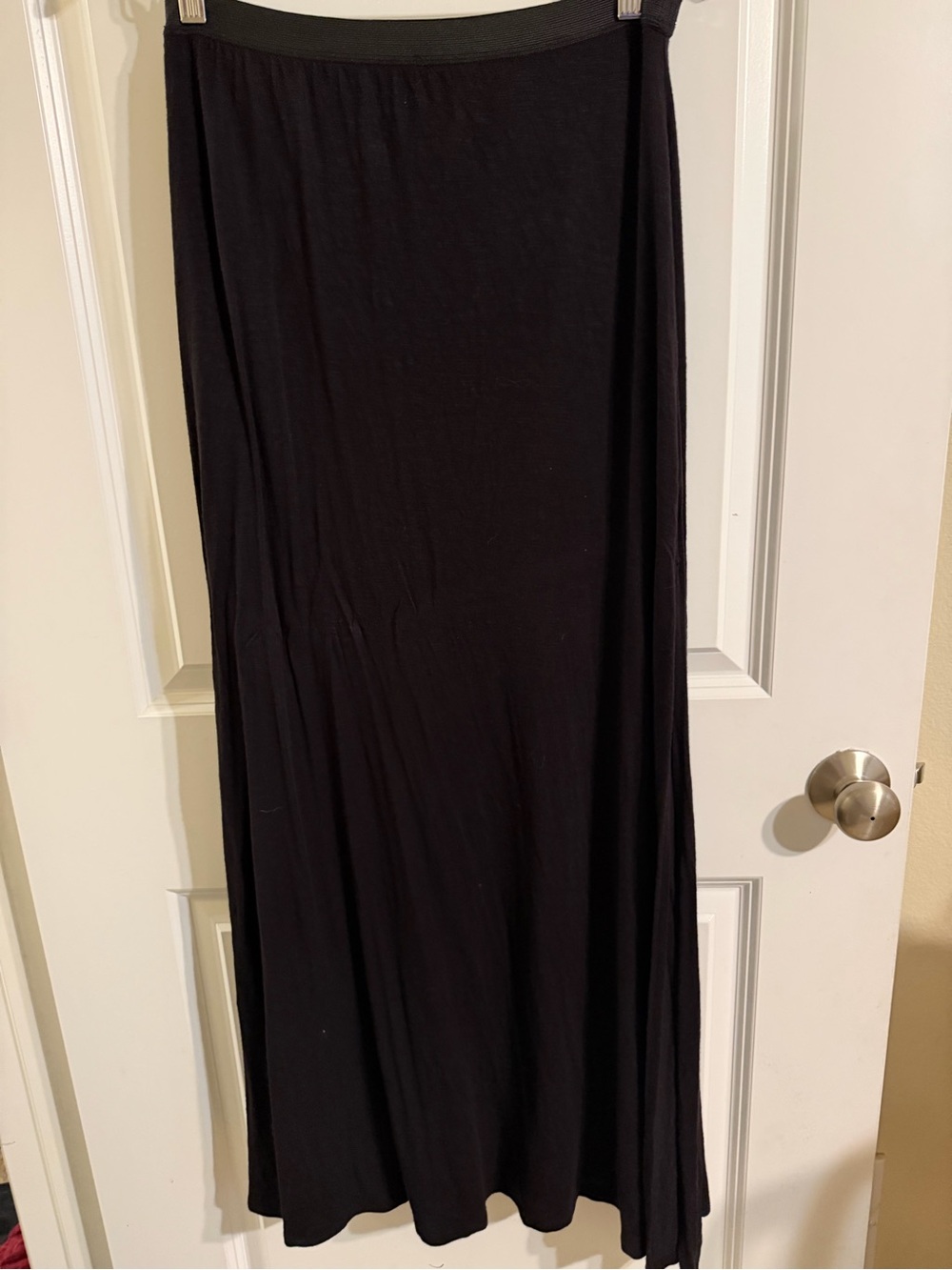 Free People Black Maxi Skirt – Flowing Pull-On Style